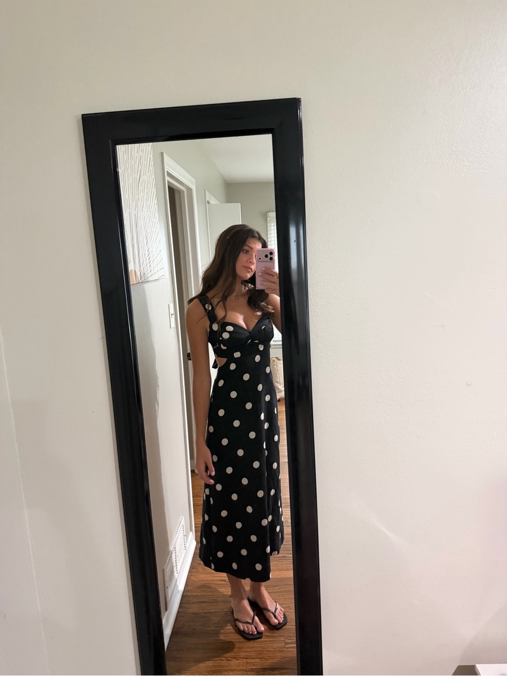 Zimmerman crush polka dot midi dress - size 0 - Picture 6 of 6